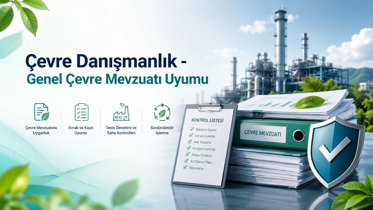 Endüstriyel tesis çevre yönetimi ve mevzuat uyumu görseli