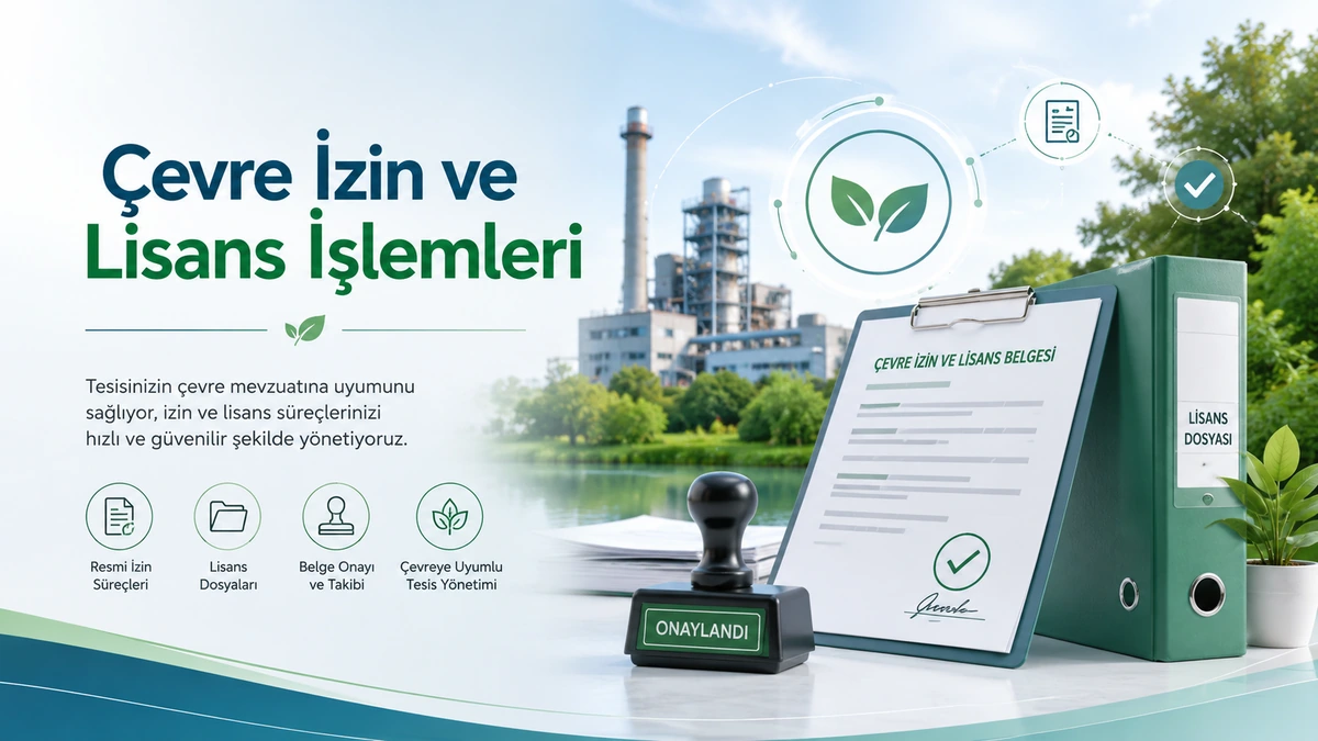 Endüstriyel tesis çevre yönetimi ve mevzuat uyumu görseli