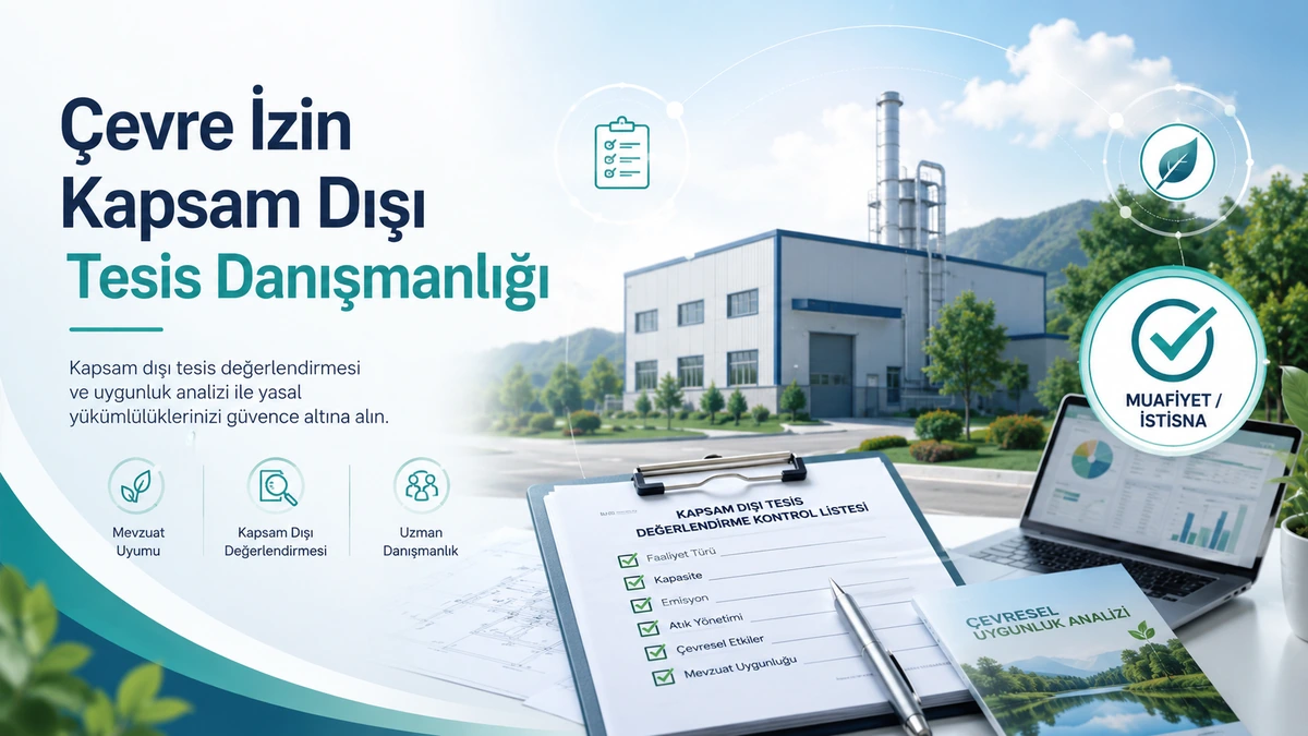 Endüstriyel tesis çevre yönetimi ve mevzuat uyumu görseli