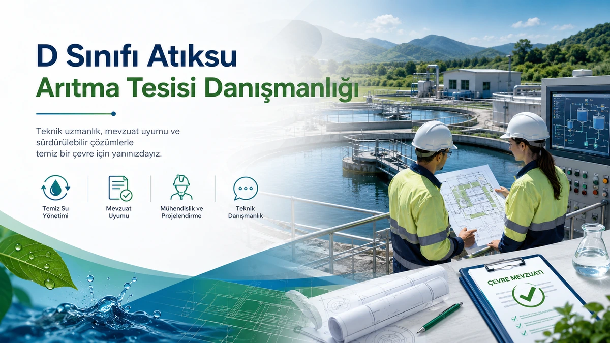 Atıksu arıtma tesisi ve su yönetimi görseli