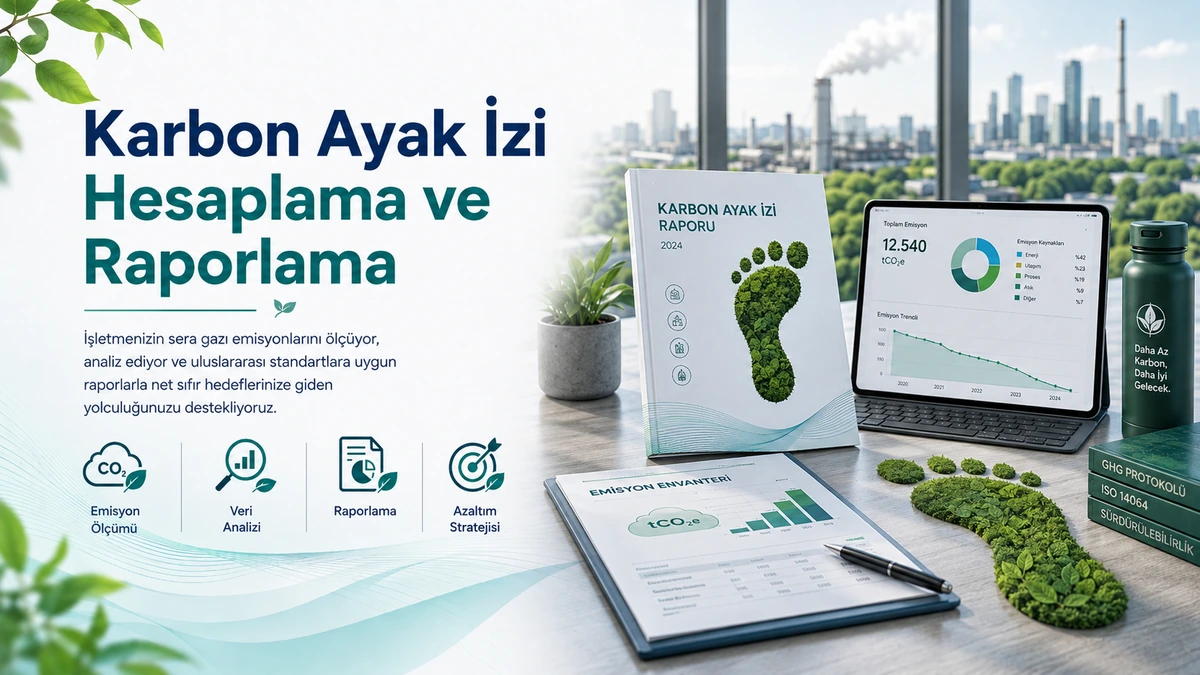 Sürdürülebilirlik ve karbon raporlaması görseli
