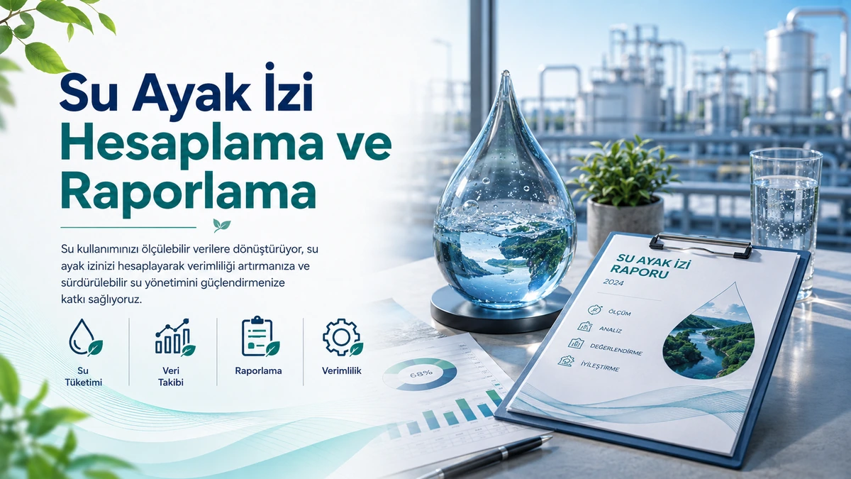 Atıksu arıtma tesisi ve su yönetimi görseli